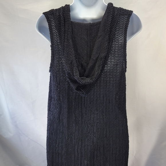 Rendezvous Black Knit Swim Coverup Size Small - Picture 4 of 6